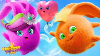 Постер Солнечные Зайчики 🐰 День Святого Валентина 💗 Веселые мультфильмы 💚 Мультики